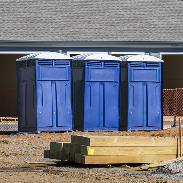 what is the maximum capacity for a single porta potty in East Taylor